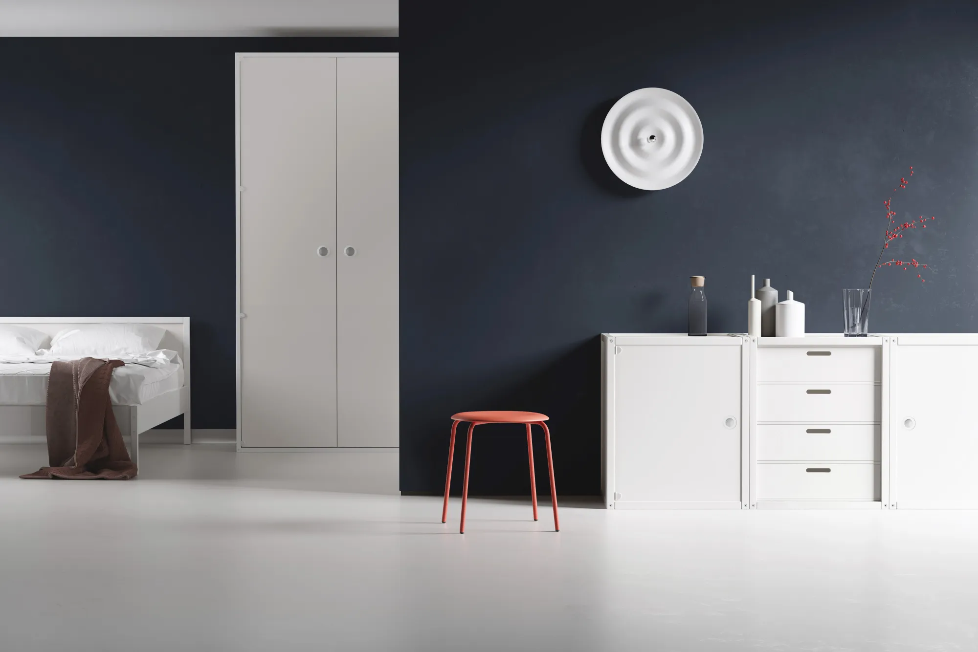 FLÖTOTTO - 8256 Doppelbett mit Kopfteil B167
